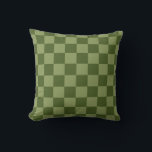 Moos Green Checkerboard Kissen<br><div class="desc">Moos Green Checkerboard</div>