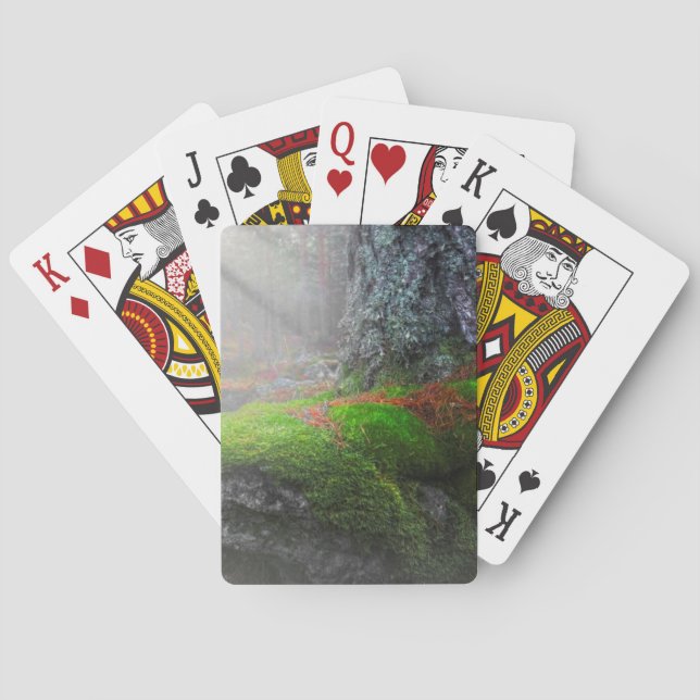 Moos im Wald Spielkarten (Rückseite)