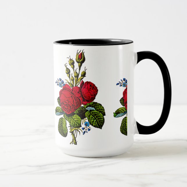 Moos-Rose Tasse (Rechts)