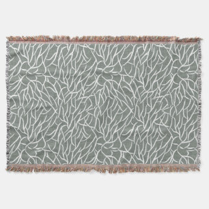 Moos-Salbei-grün boho kahle Korallenäste Decke