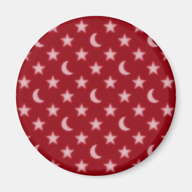 Moos und Sternmuster Magnet (Vorne)