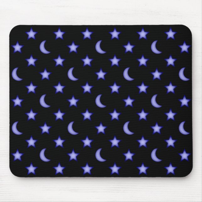 Moos und Sternmuster Mousepad (Vorne)