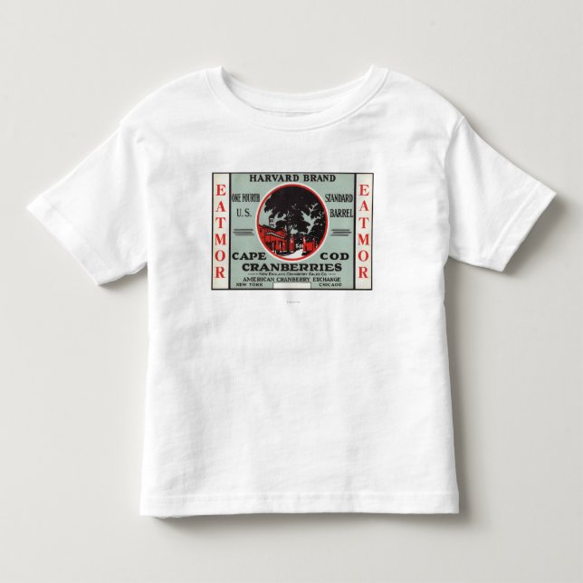Moosbeermarke Cape Cods Harvard Eatmor Kleinkind T-shirt (Vorderseite)