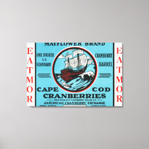 Moosbeermarke Cape Cods Mayflower Eatmor Leinwanddruck