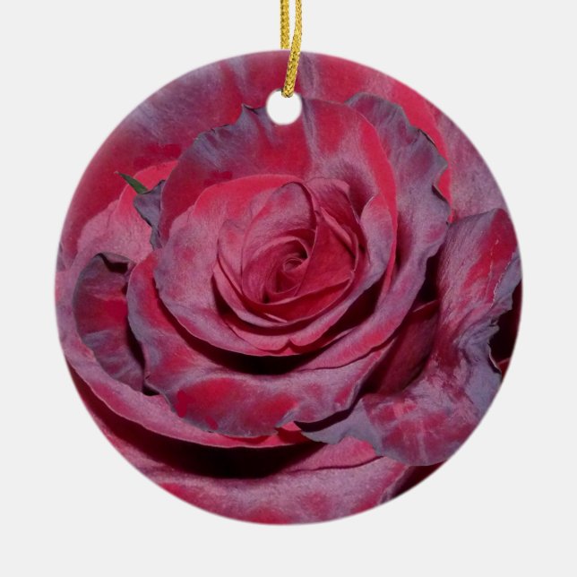 MoosbeerRose Keramikornament (Vorne)
