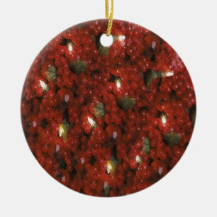 Moosbeerweihnachtsbaum-Verzierung Keramik Ornament