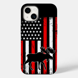 Moose American Flag Case-Mate iPhone 14 Hülle