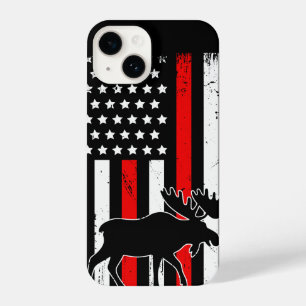 Moose American Flag iPhone 14 Hülle