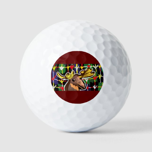 Moose Art Golfball (Vorderseite)
