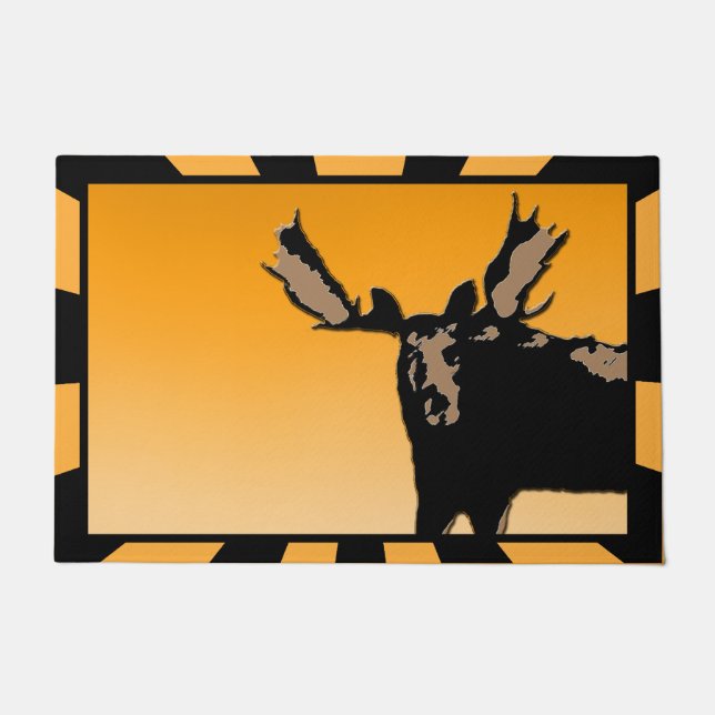 Moose at Sunset - Original Wildlife Art Fußmatte (Vorderseite)