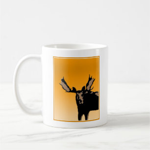 Moose at Sunset - Original Wildlife Art Kaffeetasse