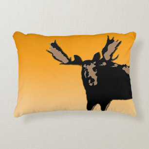 Moose at Sunset - Original Wildlife Art Zierkissen