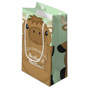 Moose Baby Dusche Green Kleine Geschenktüte