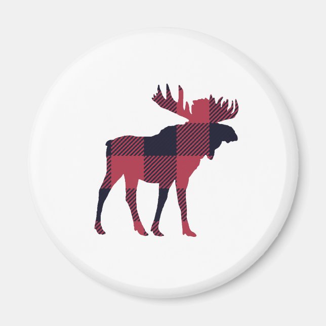 Moose Buffalo Karo Mountain Magnet (Vorne)