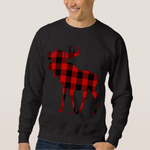 Moose Buffalo Red Kariert Sweatshirt