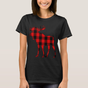 Moose Buffalo Red Kariert T-Shirt