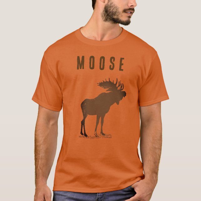 Moose Christmas T-Shirt (Vorderseite)