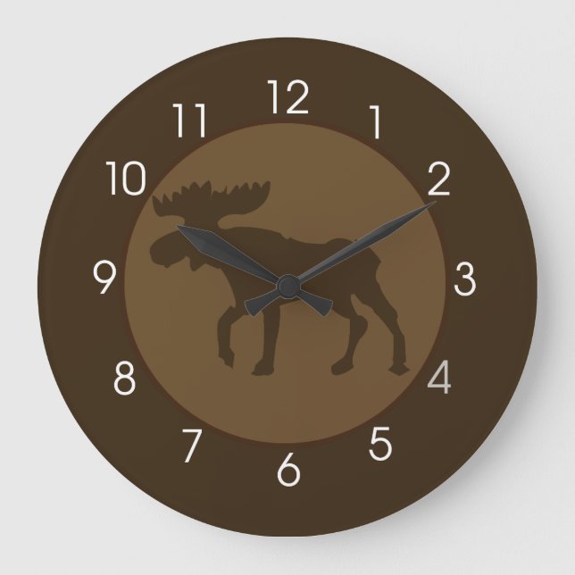 Moose clock große wanduhr (Vorderseite)