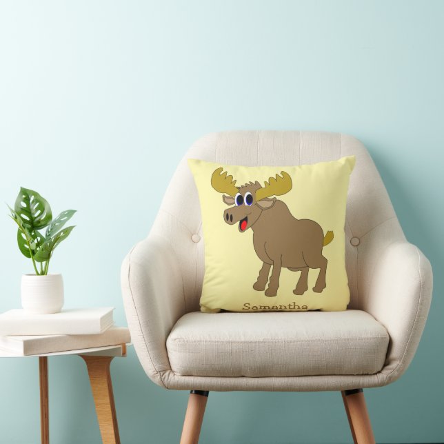Moose Design Personalisiert Kissen (Stuhl )