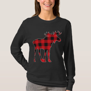 Moose Elk Kariert Buffalo Karo Pajama Lumberjack C T-Shirt