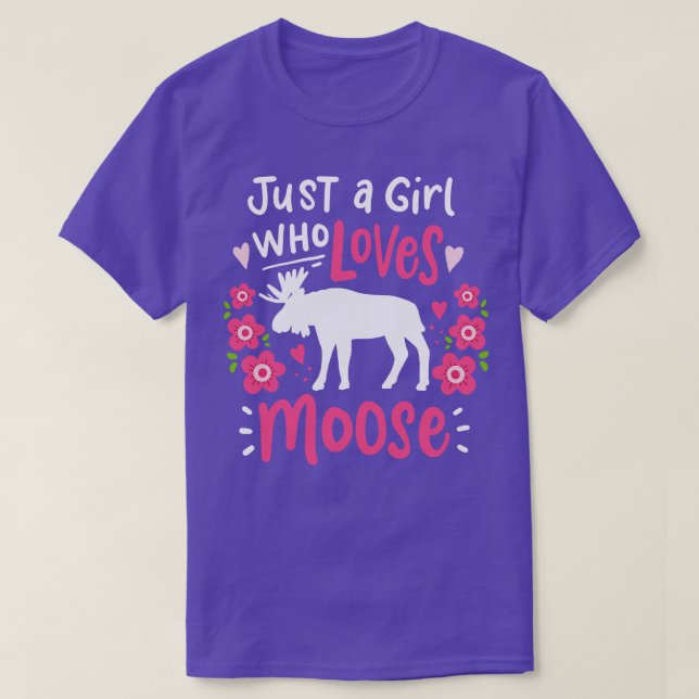 Moose Elk Moose Lover T-Shirt (Design vorne)
