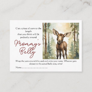 Moose Guess Mama Baby Size Baby Bump Game Begleitkarte