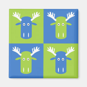 Moose Head Pop Kunstmagnet Magnet