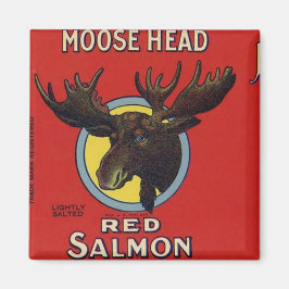 Moose Head Red Lmon Magnet