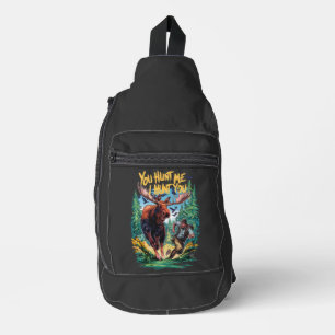Moose Hunting Crossbody Bag