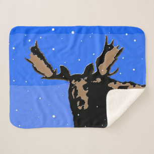 Moose im Winter - Original Wildlife Art Sherpadecke