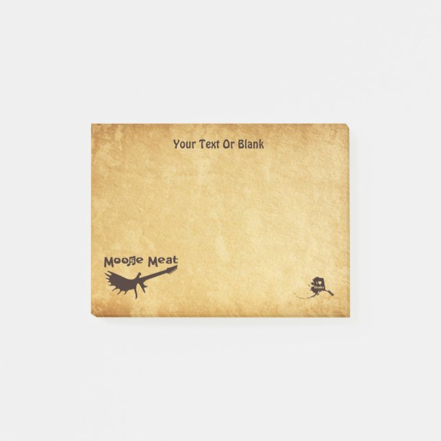 Moose Meat Rock Band Post-it Klebezettel (Vorderseite)