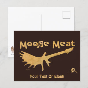 Moose Meat Rock Band Postkarte