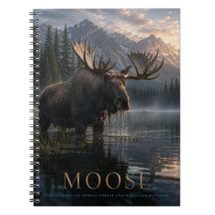 Moose Mountain Lake TIER Notizblock
