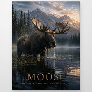 Moose Mountain Lake TIER Postkarte