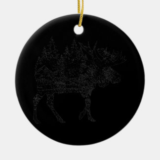 Moose Nature Alaska Wandern Camping Keramik Ornament