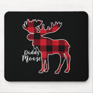 Moose Red Kariert Buffalo Matching Family Pajama Mousepad