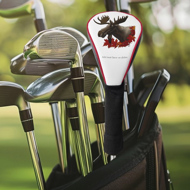 Moose Red Maple Blätter Golf Headcover (Von Creator hochgeladen)
