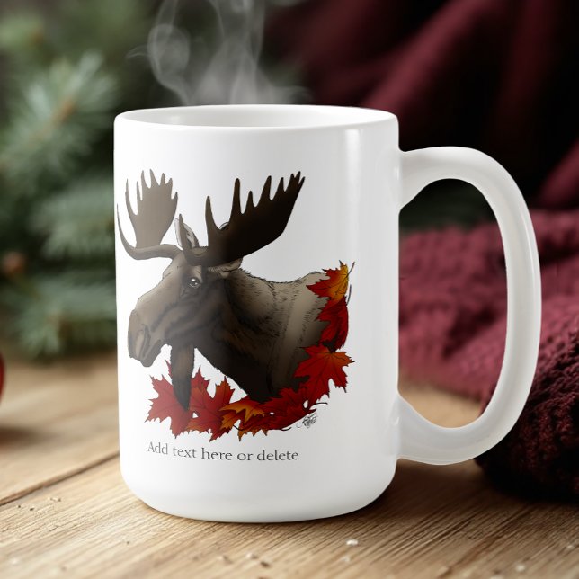Moose Red Maple Blätter Kaffeetasse (Von Creator hochgeladen)