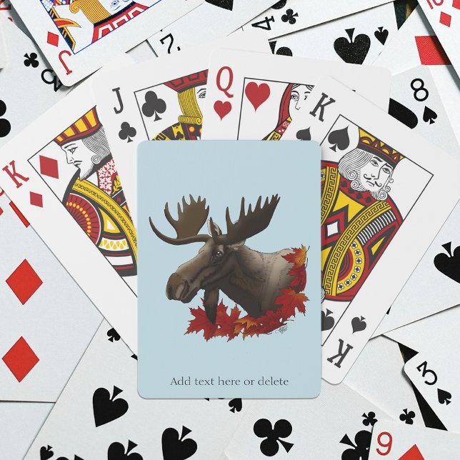 Moose Red Maple Blätter Spielkarten (Von Creator hochgeladen)