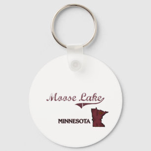 Moose See-Minnesota-Stadt-Klassiker Schlüsselanhänger