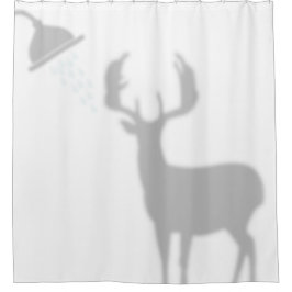 Moose Shadow Silhouette Shadow Buddies im Duschrau Duschvorhang