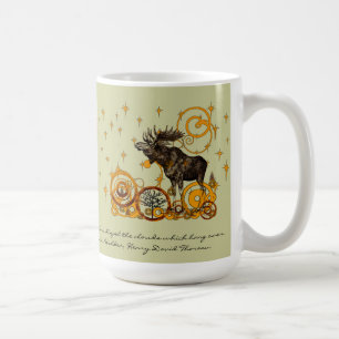 Moose Stein-Walden, Henry David Thoreau Zitat Kaffeetasse