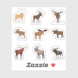 Moose Stickers Aufkleber