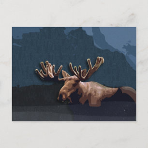 Moose Talk Postcard Postkarte
