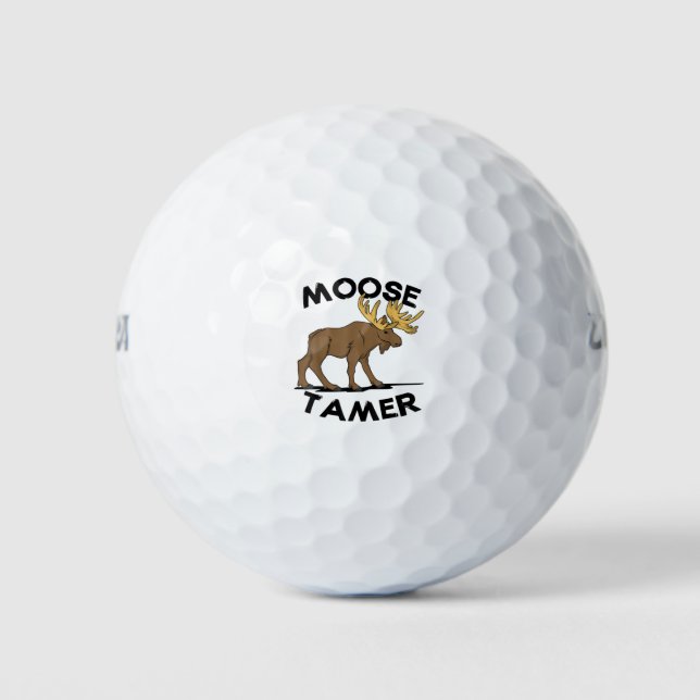 Moose Tamer Shirt  Hiking Moose Gift T-Shirt Golfball (Vorderseite)