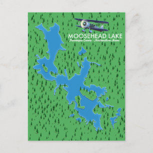 Moosehead Lake, Piscataquis Carte du Comté Carte p