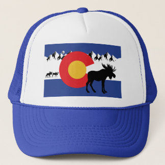 MOOSESin - Colorado-Flagge Truckerkappe
