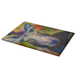 Moosey Moose Glass Cutting Board Schneidebrett