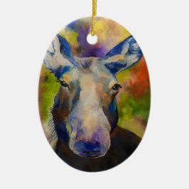 Moosey Moose Keramik Ornament