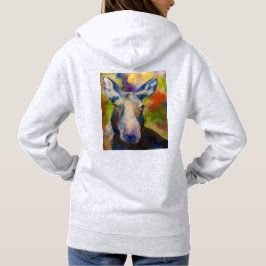 Moosey Moose & Puppy Sled Dog Hoodie